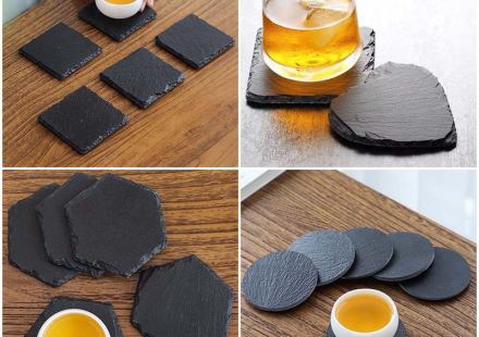 Japanese natural slate coaster - japanese slate coasters main 1