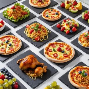 Natural Black Slate Serving Plate