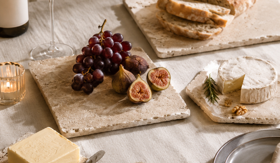 Where to Place a Wabi-Sabi Travertine Display Tray