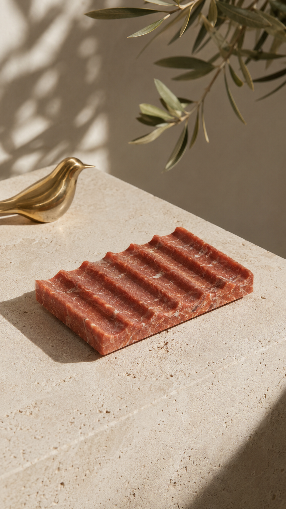 Natural Marble Soap Dish with Drainage - Image 10