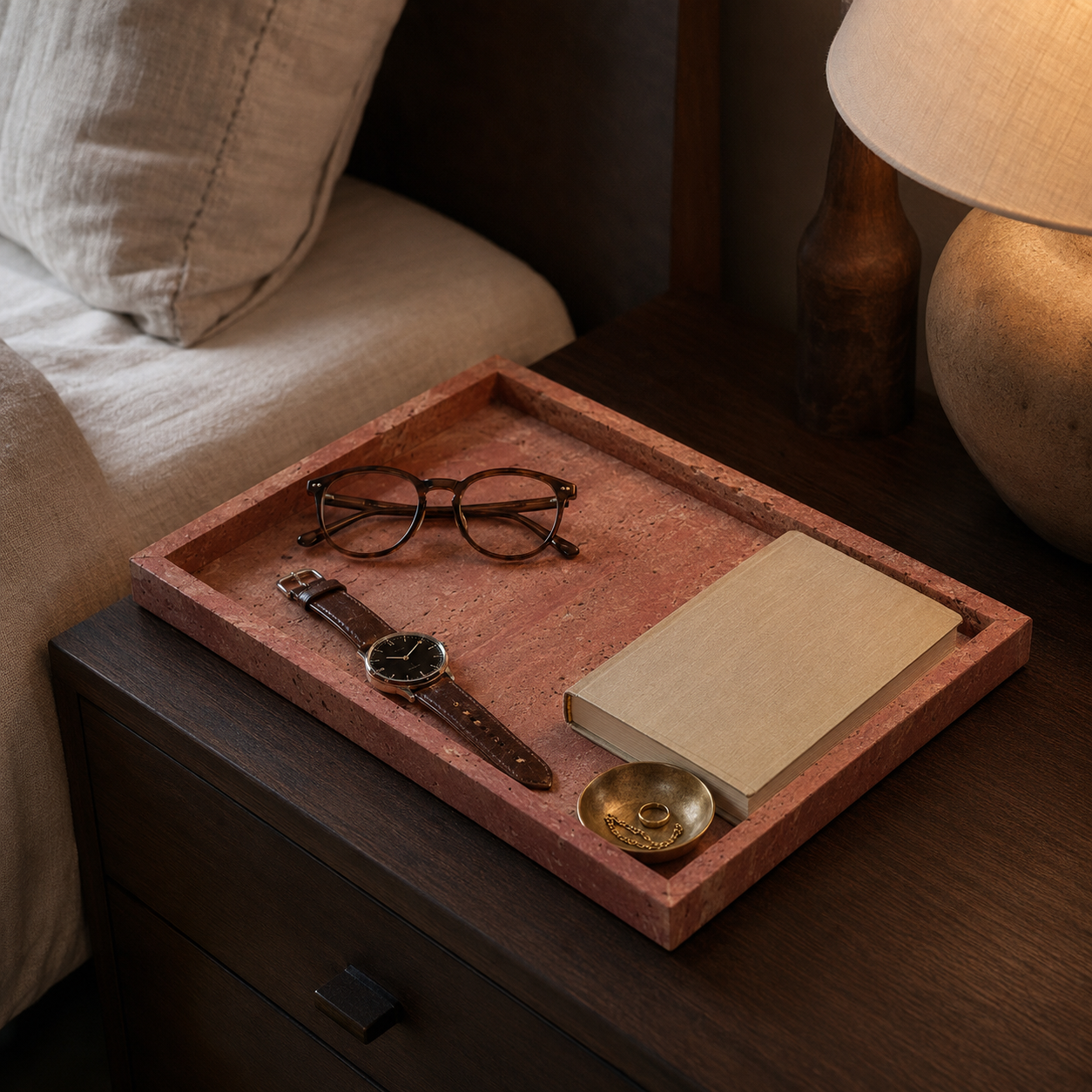 Minimalist Marble Square Tray - Image 6