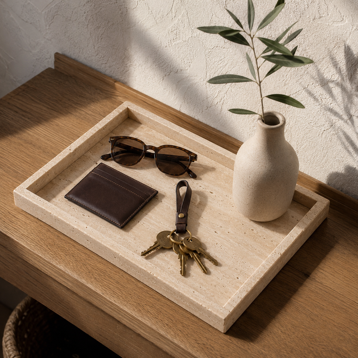 Minimalist Marble Square Tray - Image 8