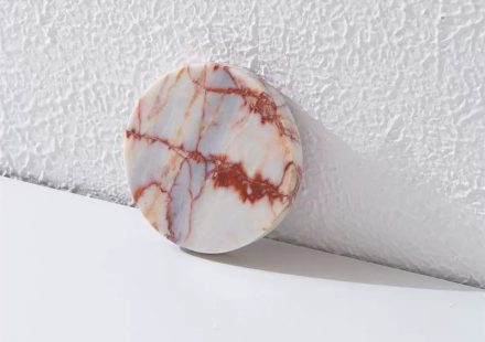 Round marble coaster - processed_image_1-8