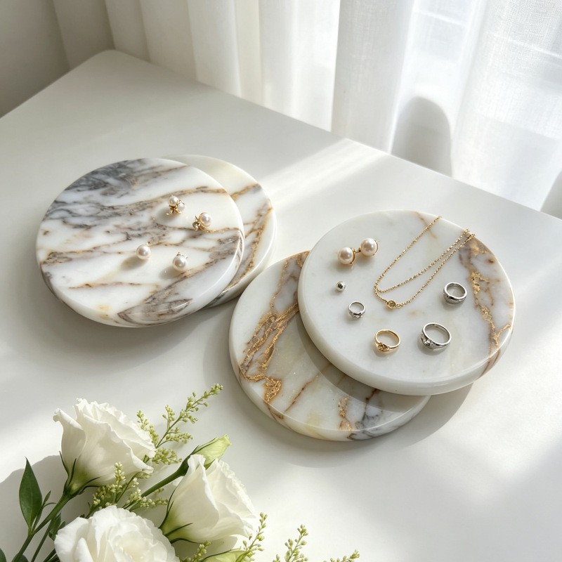 Detailed close-up of golden veins in Bulgari marble
