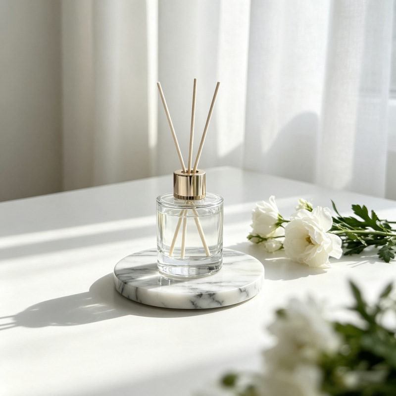 Marble coaster curved edge detail