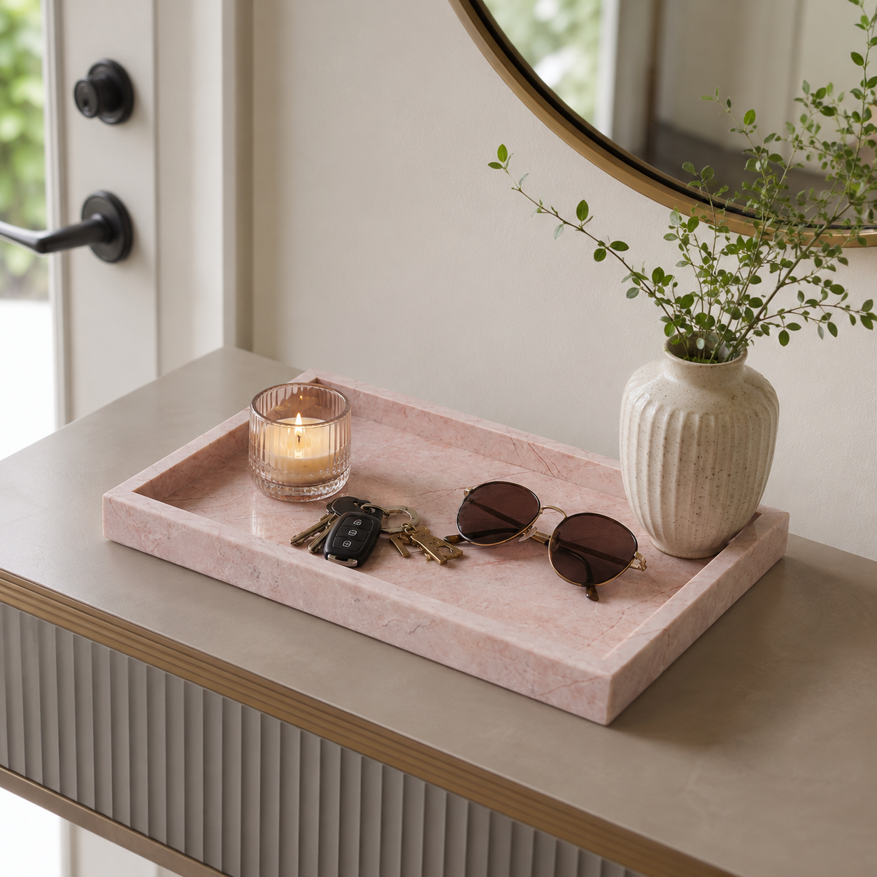 Why a Pink Marble Tray Is the Prettiest Catchall for Jewelry and Perfume