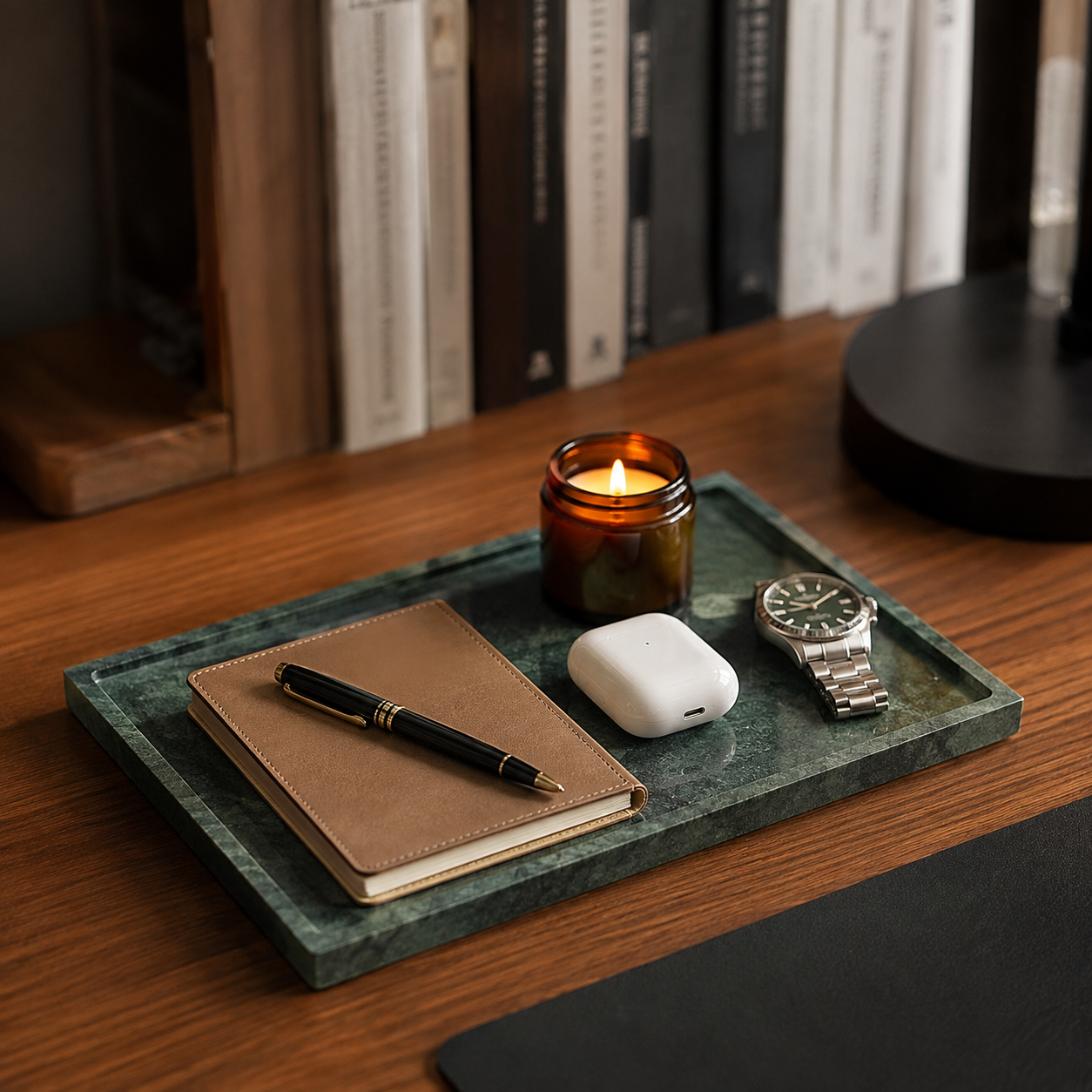 Hotel-Style Marble Vanity Tray 30x20x3cm — 4 Stones for Bath & Washstand - Image 6