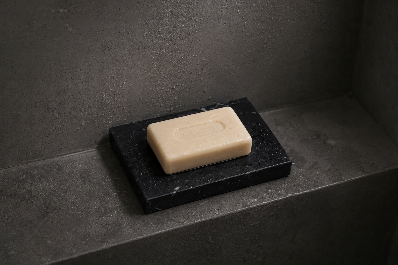 Wabi-Sabi Natural Marble Soap Dish with Drainage Holes - Image 5
