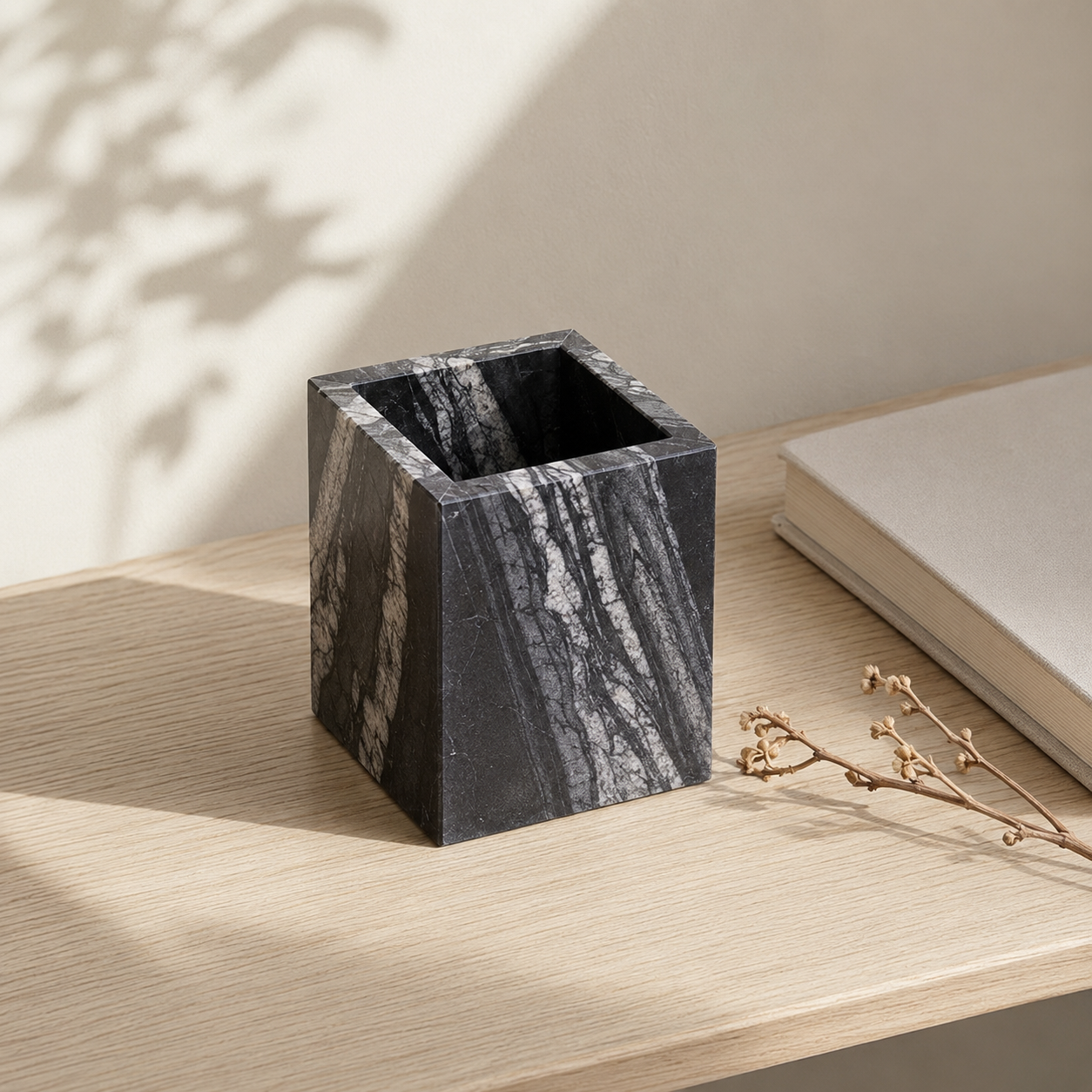 Natural Marble Square Pen Holder - Image 10